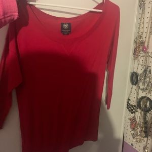 Boatneck magenta 3/4 top